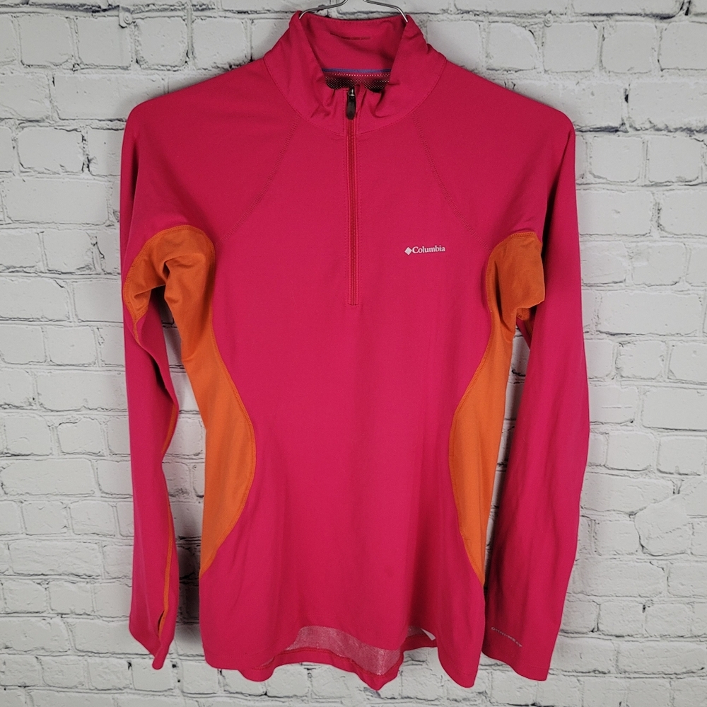 COLUMBIA | Omni-Heat long sleeve ⅓ zip mock neck top